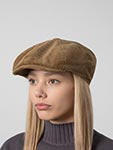 Кепка STETSON арт. 6811103 8-PANEL CAP CORDUROY GARAGE THEME (темно-бежевый)
